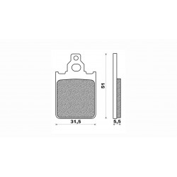 Τακάκια Daytona 33205 (FA186)(FD194) Τακάκια Daytona 33205 (FA186)(FD194)